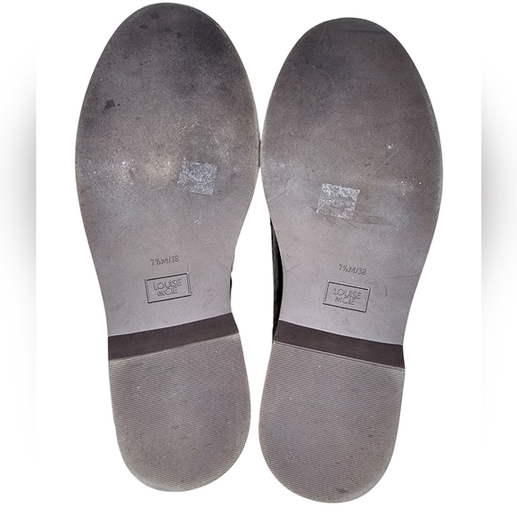 LOUISE ET CIE Womens Edoli Loafer Gold Tone Trim Studded Faux Pearl Shoes Sz 7.5 - Picture 5 of 6